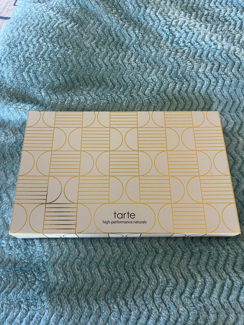 tarte White and Gold Geometric Makeup Palette lip plump gloss